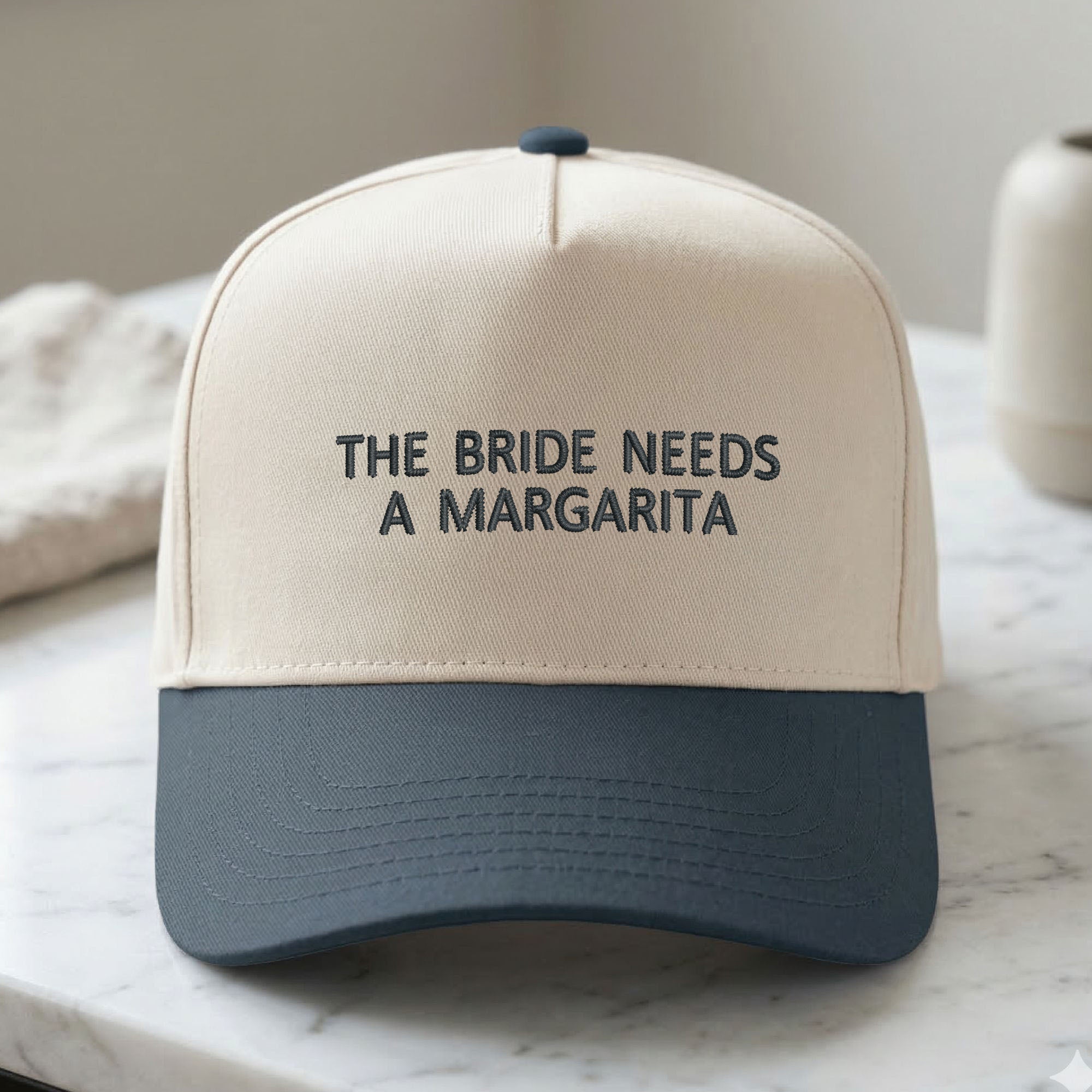 Custom Embroidered The Bride Needs A Margarita Snapback Hat