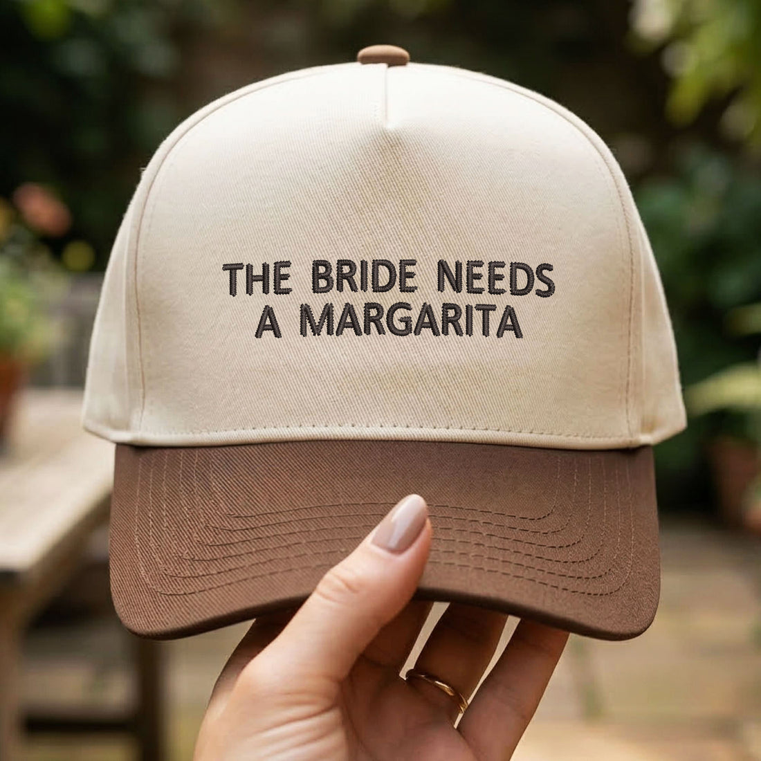 Custom Embroidered The Bride Needs A Margarita Snapback Hat