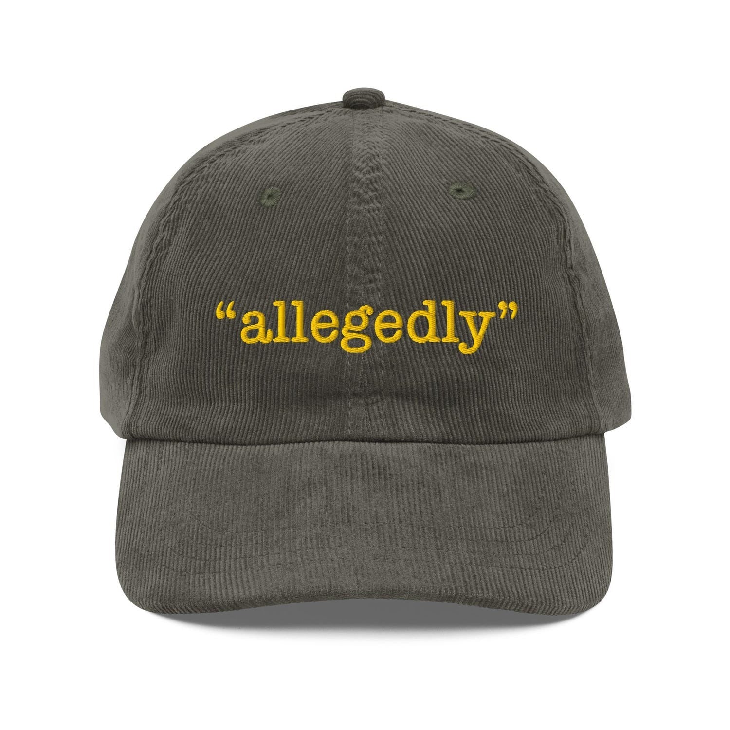 Custom Embroidered The Lawyer Needs an 'Allegedly' Hat