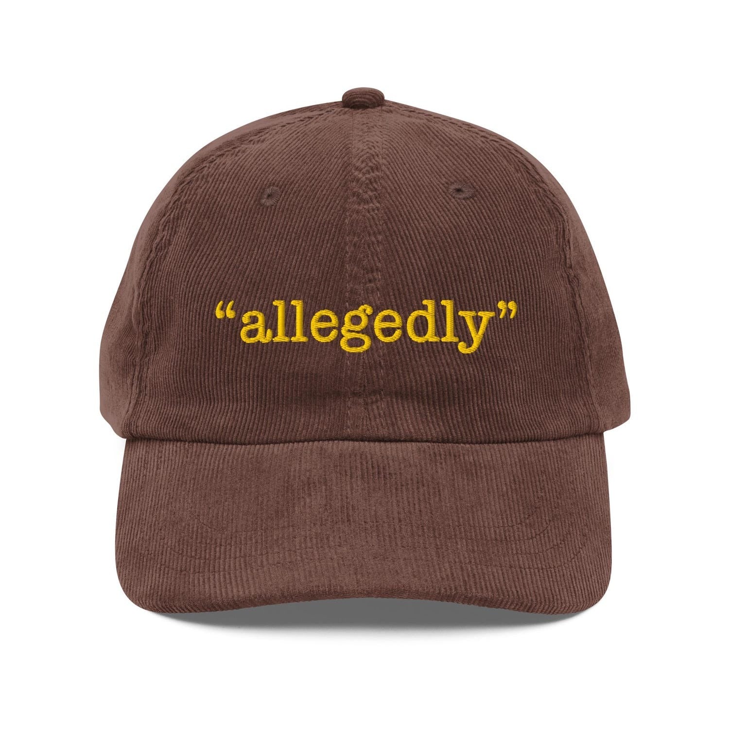 Custom Embroidered The Lawyer Needs an 'Allegedly' Hat