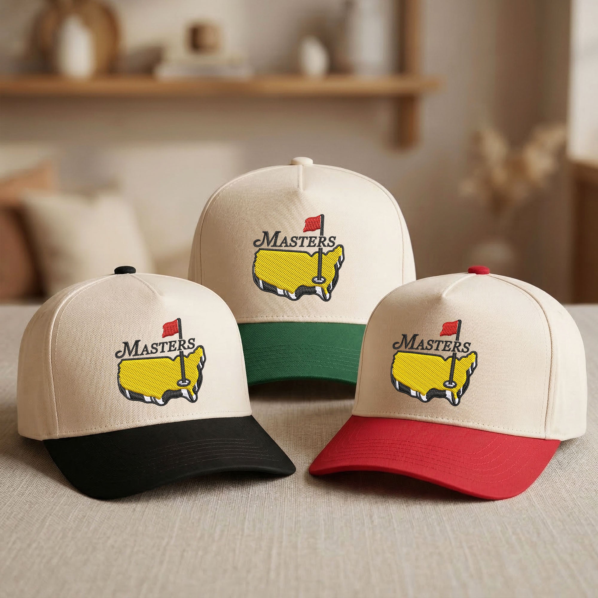 Custom Embroidered The Masters Tournament Golf Snapback Hat