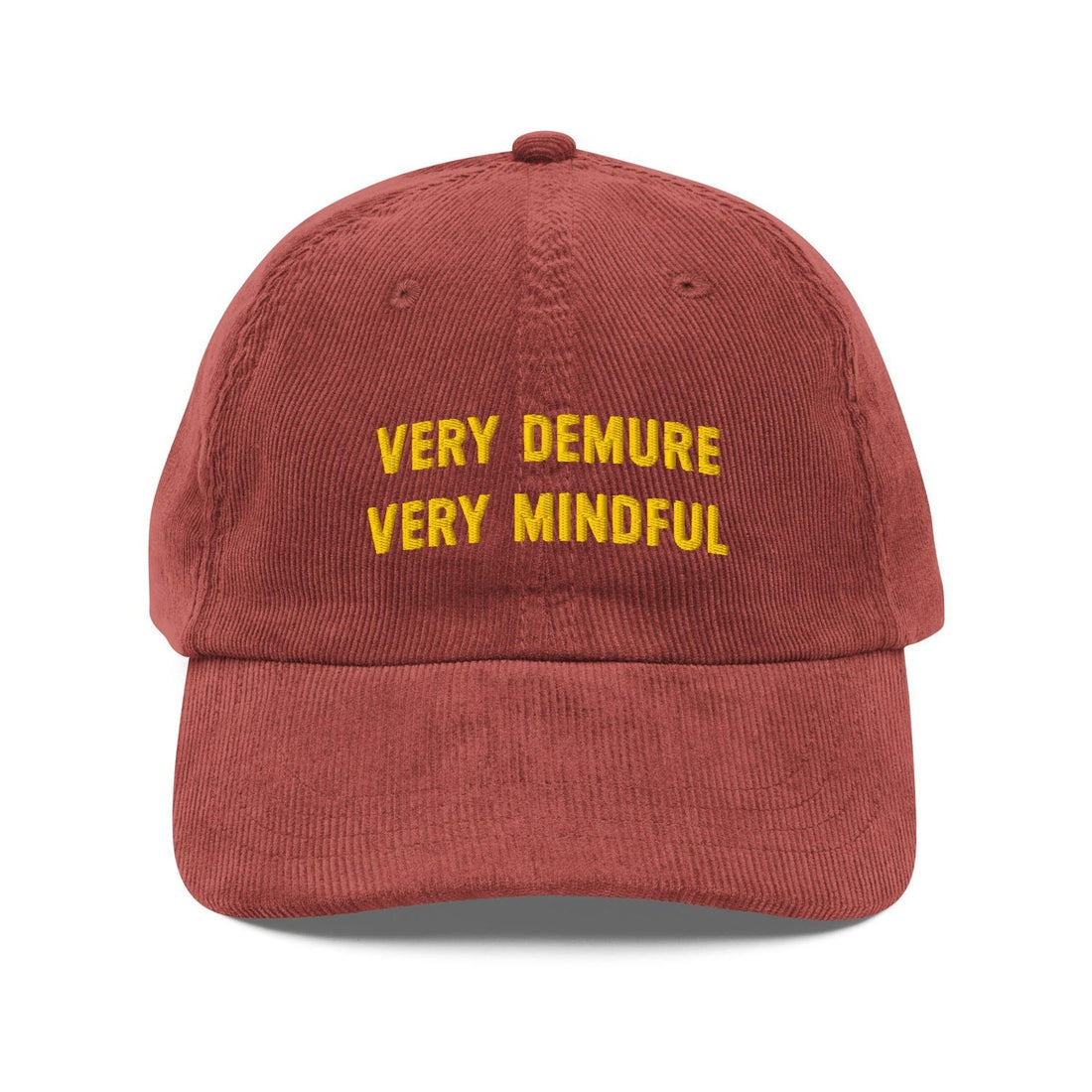 Custom Embroidered The Mindful Minimalist Needs a Demure Hat