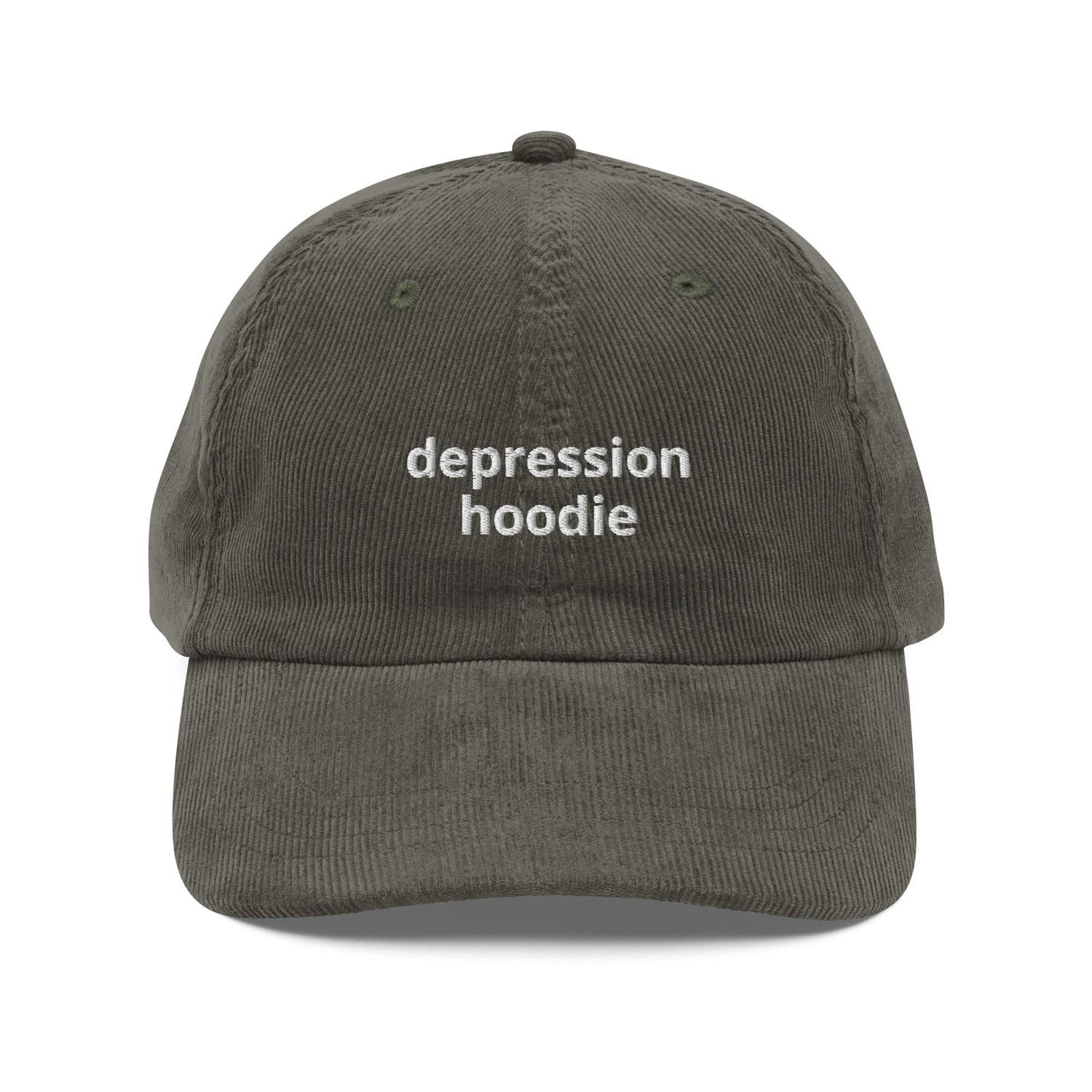 Custom Embroidered The Mood Calls for Black Depression Hat