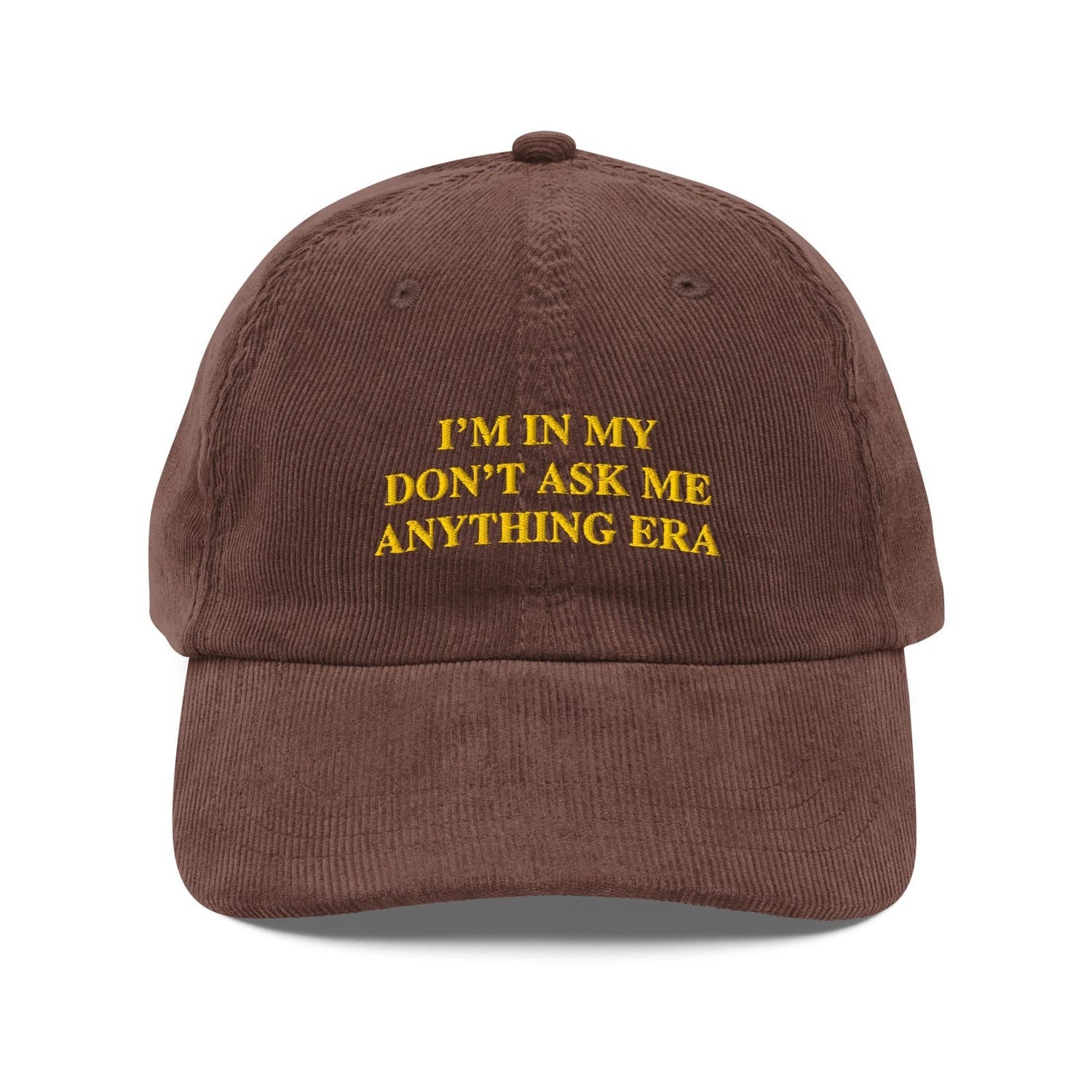 Custom Embroidered The Quiet Introvert Needs a 'Don’t Ask Me Anything' Hat
