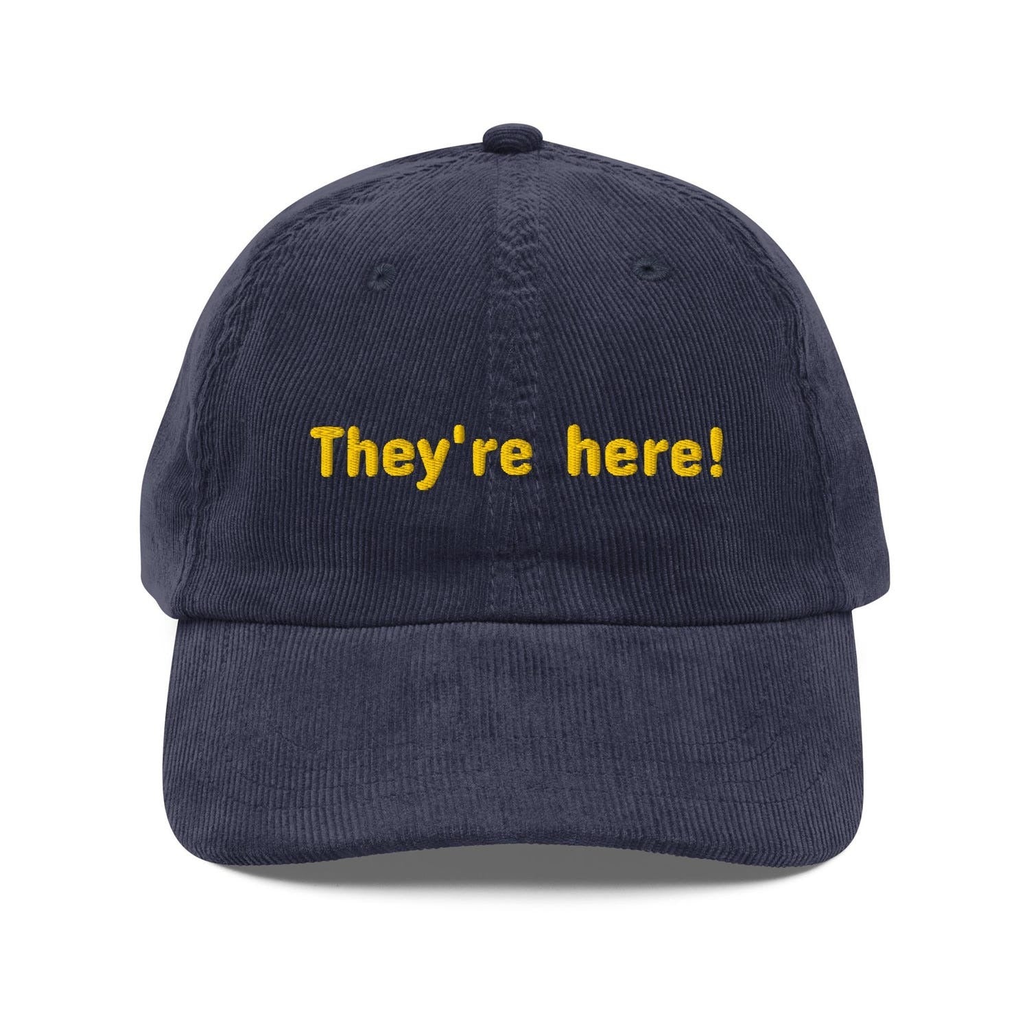 Custom Embroidered They're Here Hat