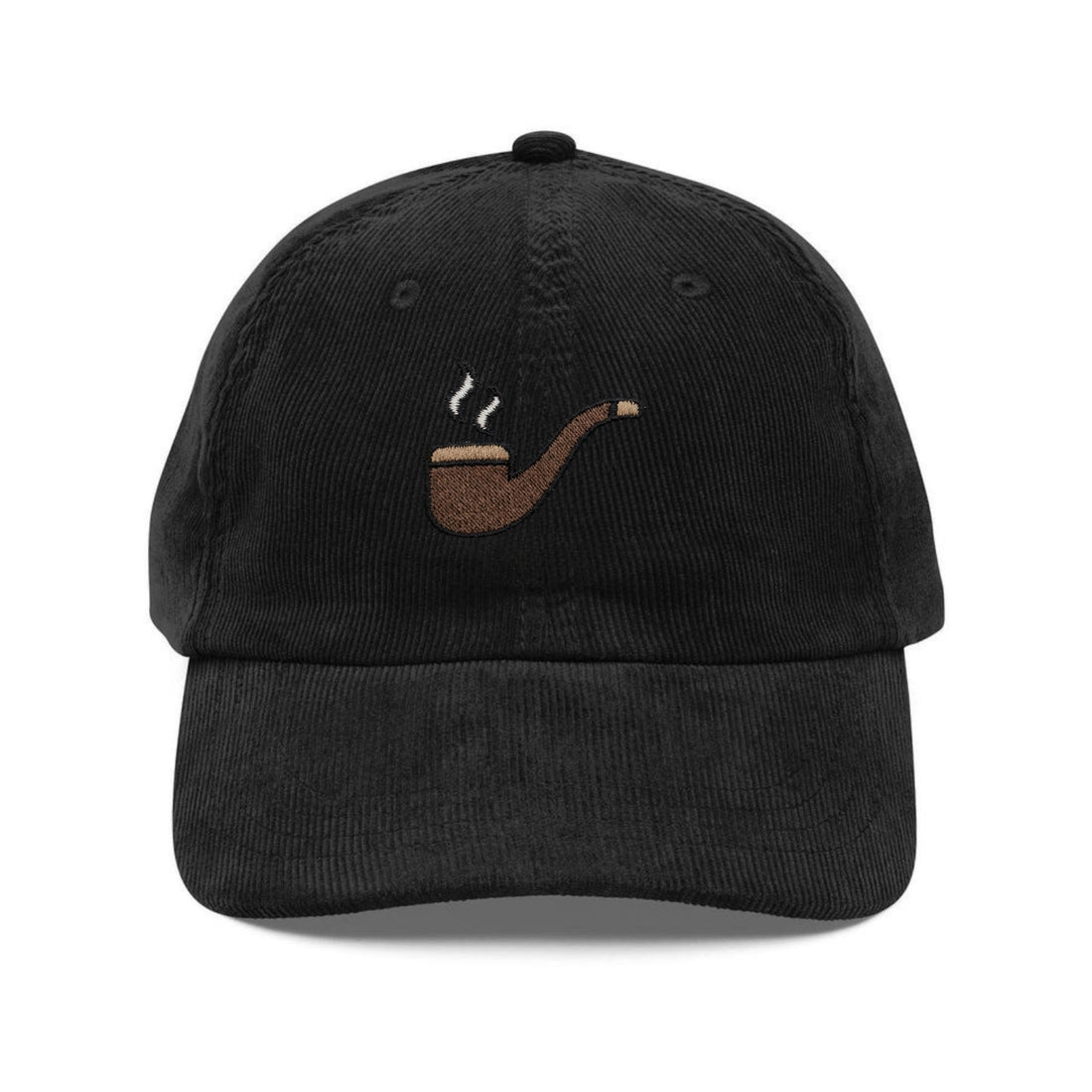 Custom Embroidered Tobacco Pipe Hat - Vintage Gentleman Aesthetic Cap