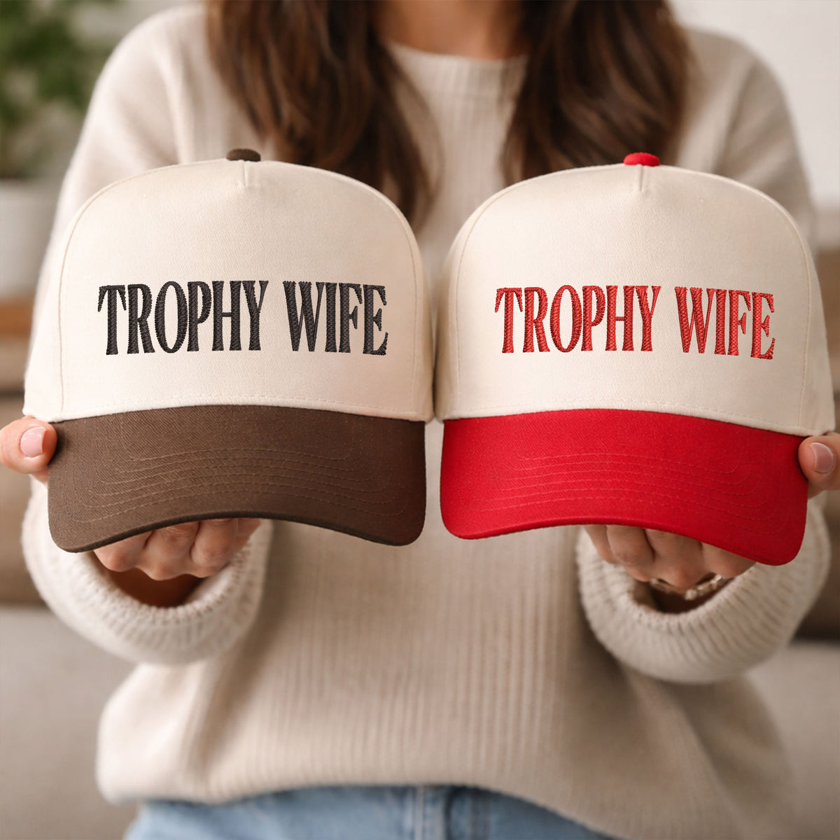 Custom Embroidered Trophy Wife Snapback Hat
