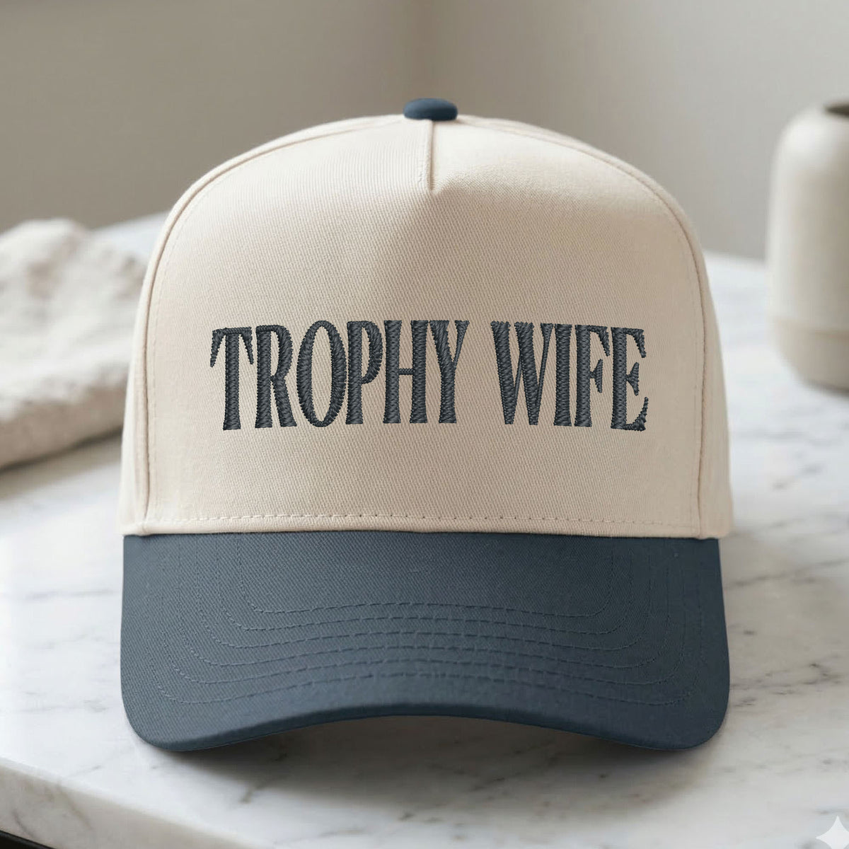 Custom Embroidered Trophy Wife Snapback Hat