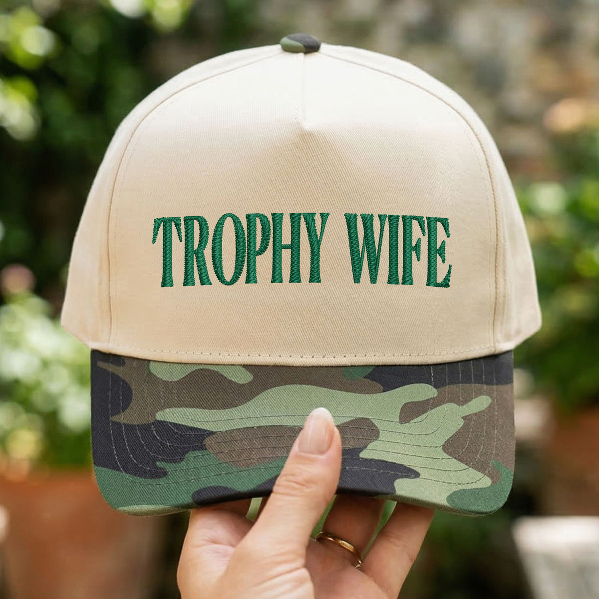 Custom Embroidered Trophy Wife Snapback Hat