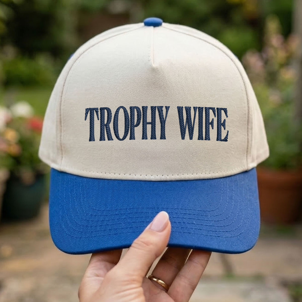 Custom Embroidered Trophy Wife Snapback Hat