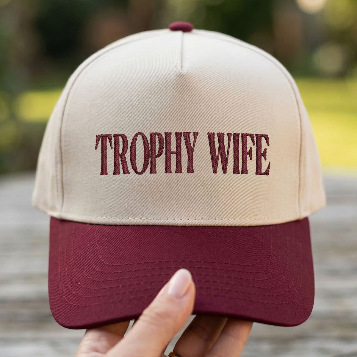 Custom Embroidered Trophy Wife Snapback Hat