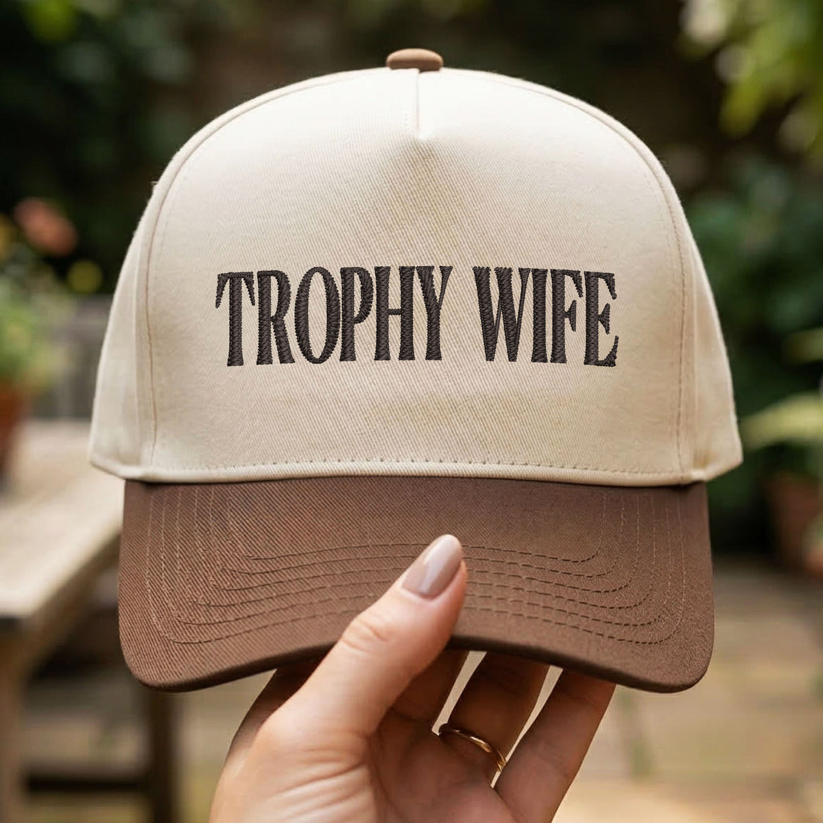 Custom Embroidered Trophy Wife Snapback Hat