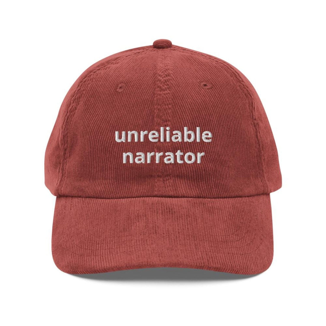 Custom Embroidered Unreliable Narrator Hat