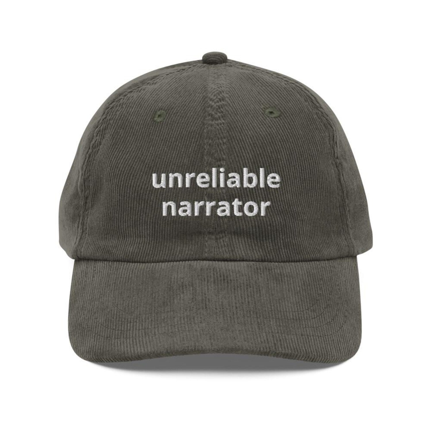 Custom Embroidered Unreliable Narrator Hat