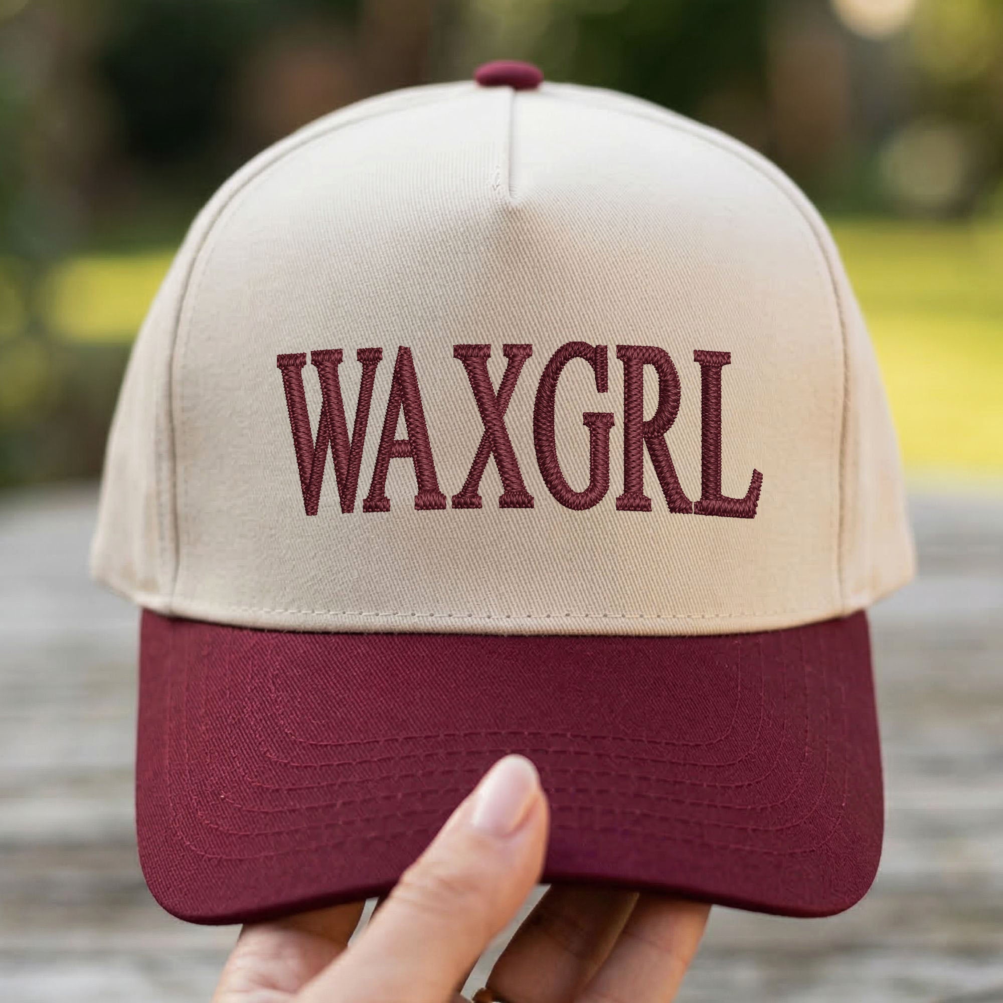 Custom Embroidered WAXGRL Snapback Hat
