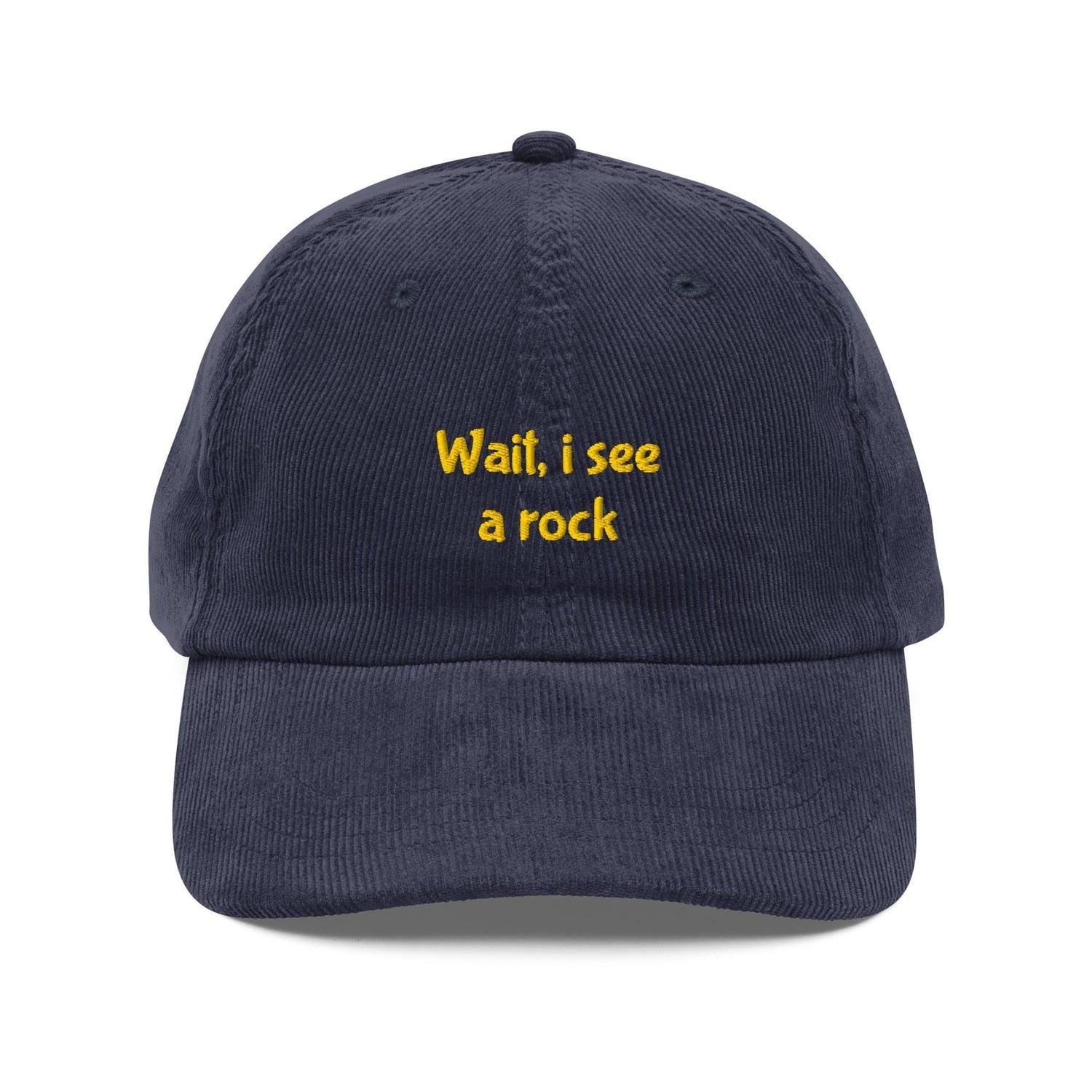 Custom Embroidered Wait, I See A Rock Hat