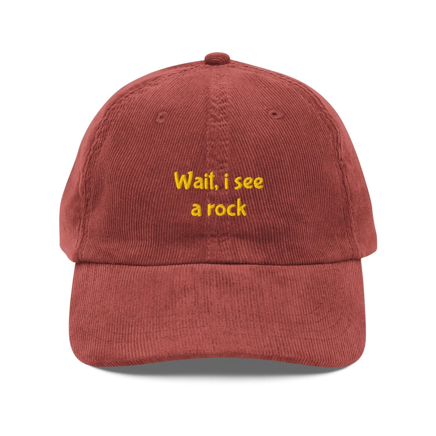 Custom Embroidered Wait, I See A Rock Hat