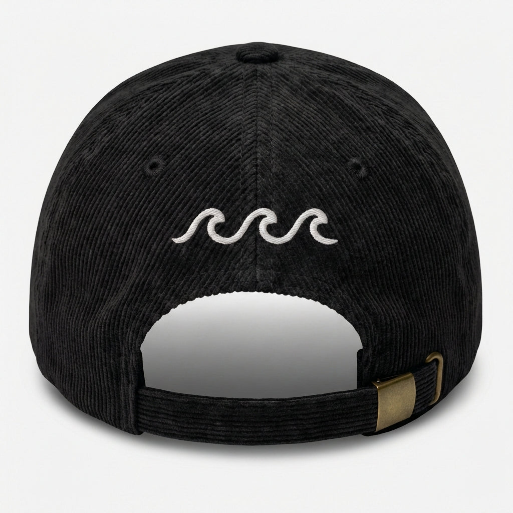 Custom Embroidered Waves Hat - Beach Ocean Surf Nautical Cap