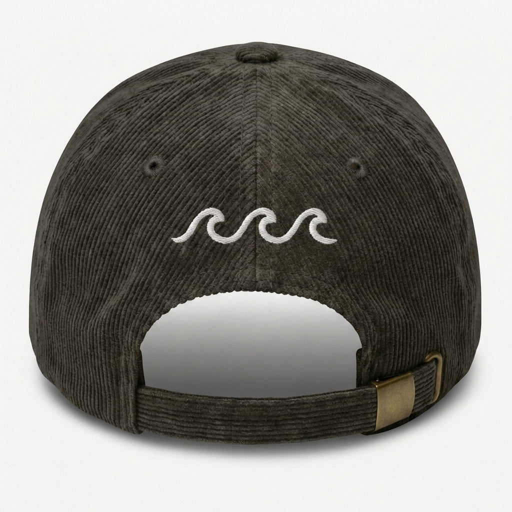 Custom Embroidered Waves Hat - Beach Ocean Surf Nautical Cap