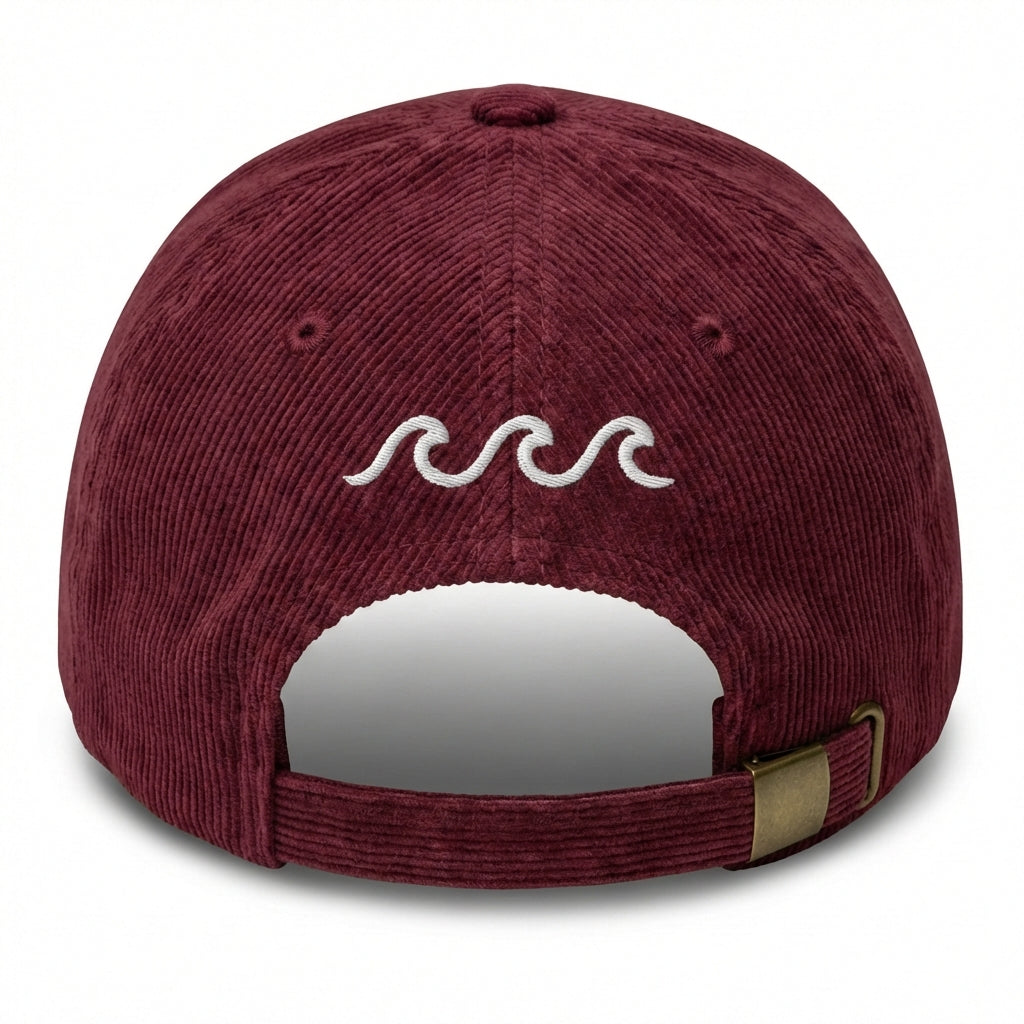 Custom Embroidered Waves Hat - Beach Ocean Surf Nautical Cap