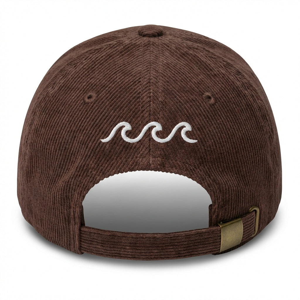 Custom Embroidered Waves Hat - Beach Ocean Surf Nautical Cap