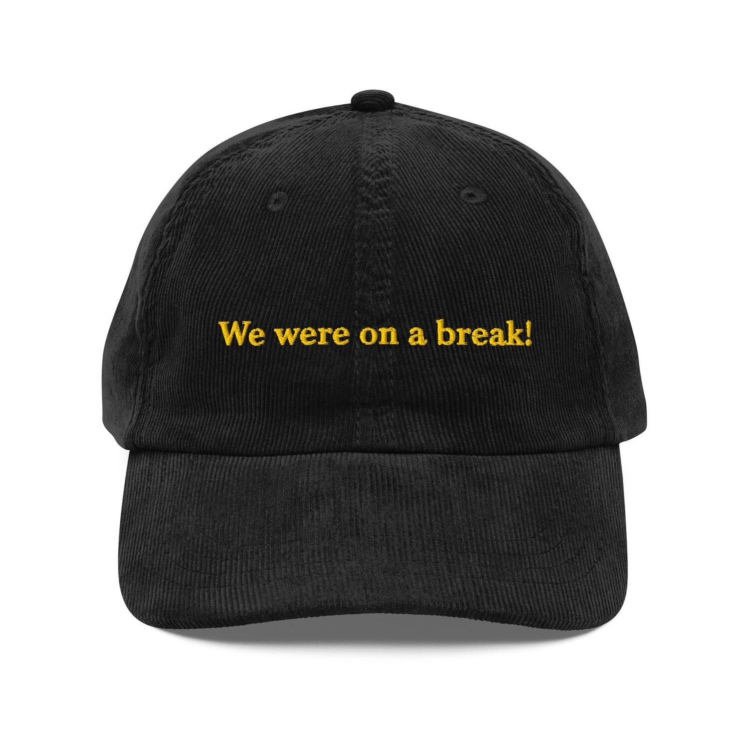Custom Embroidered We Were On A Break Hat