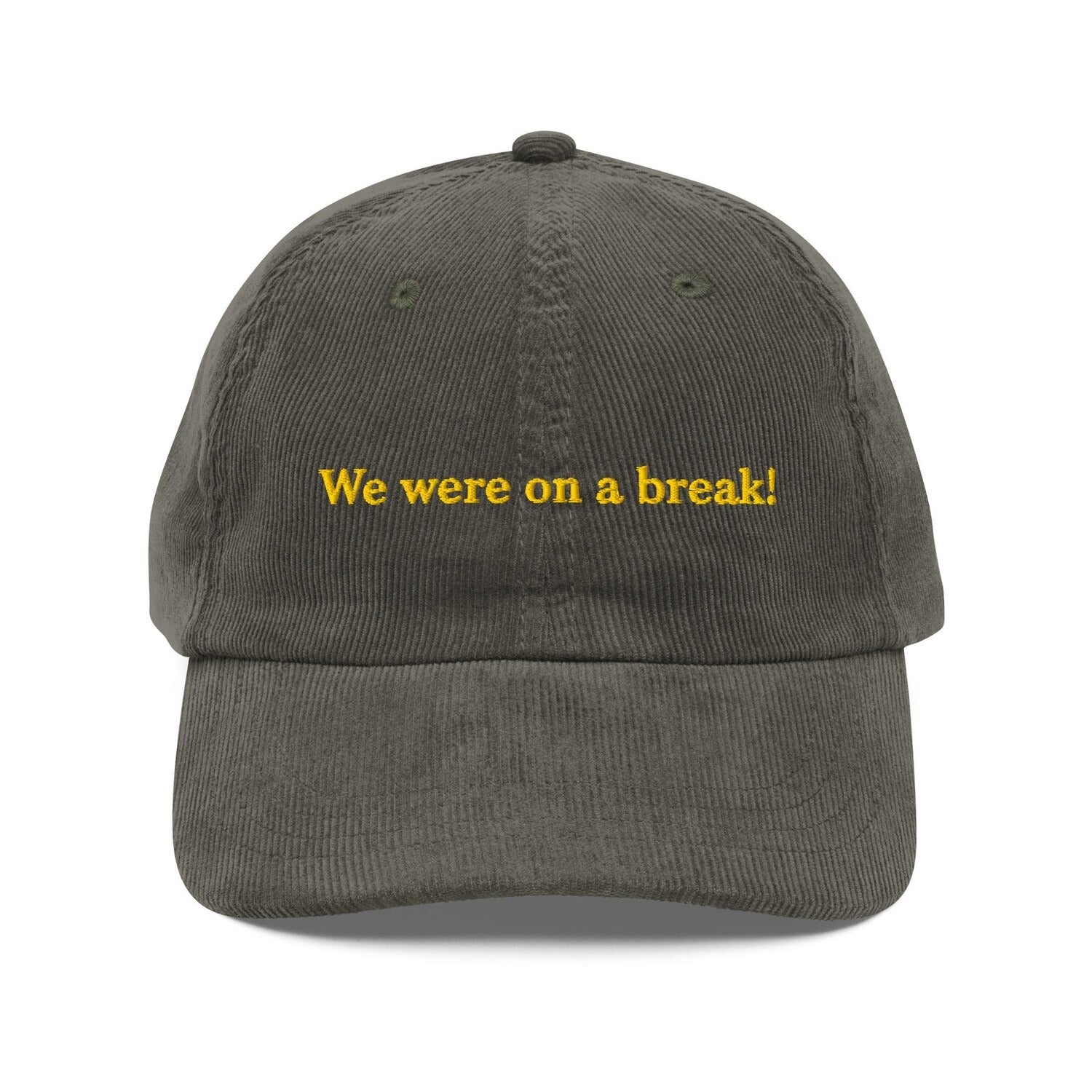 Custom Embroidered We Were On A Break Hat