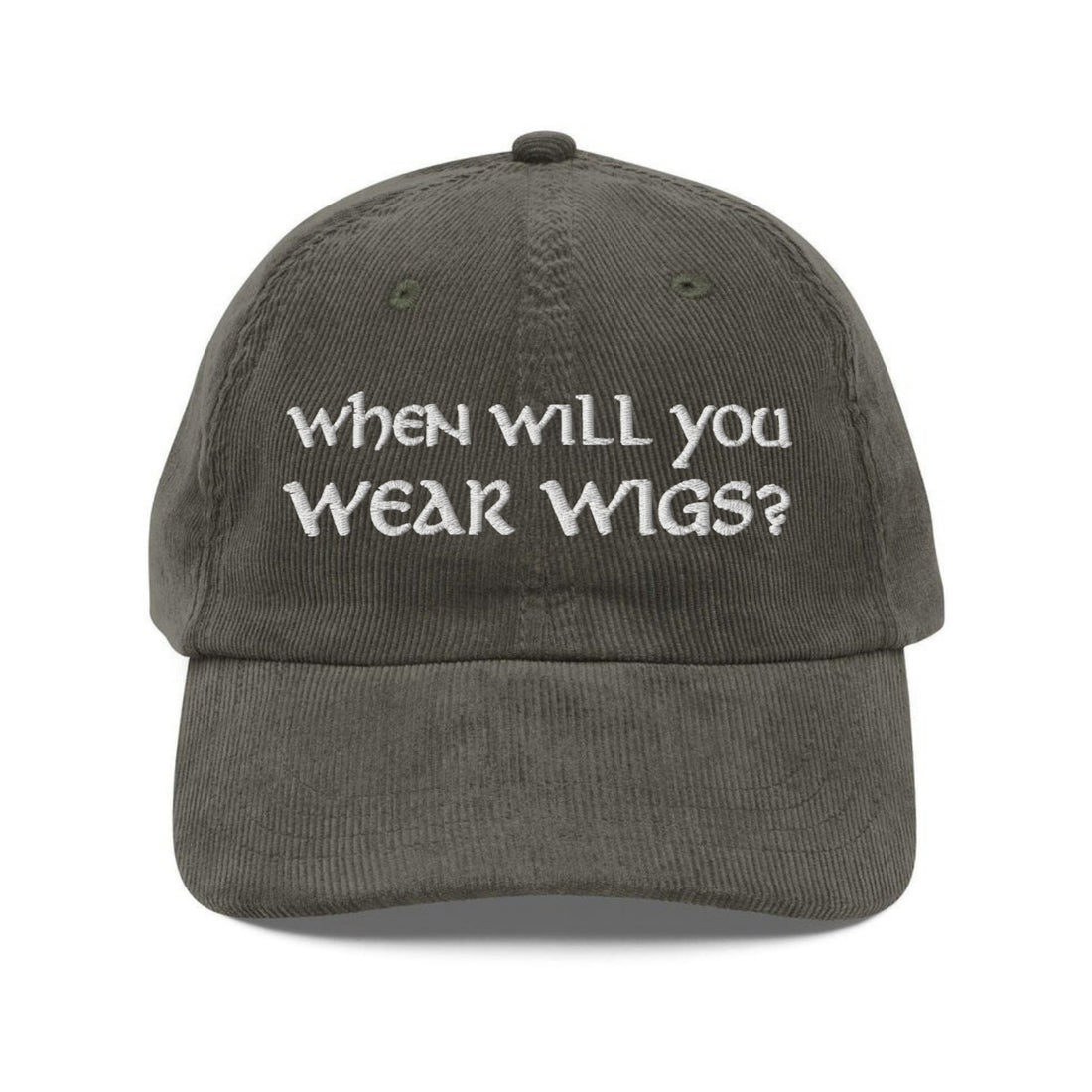 Custom Embroidered When Will You Wear Wigs Elijah Wood Quote Hat