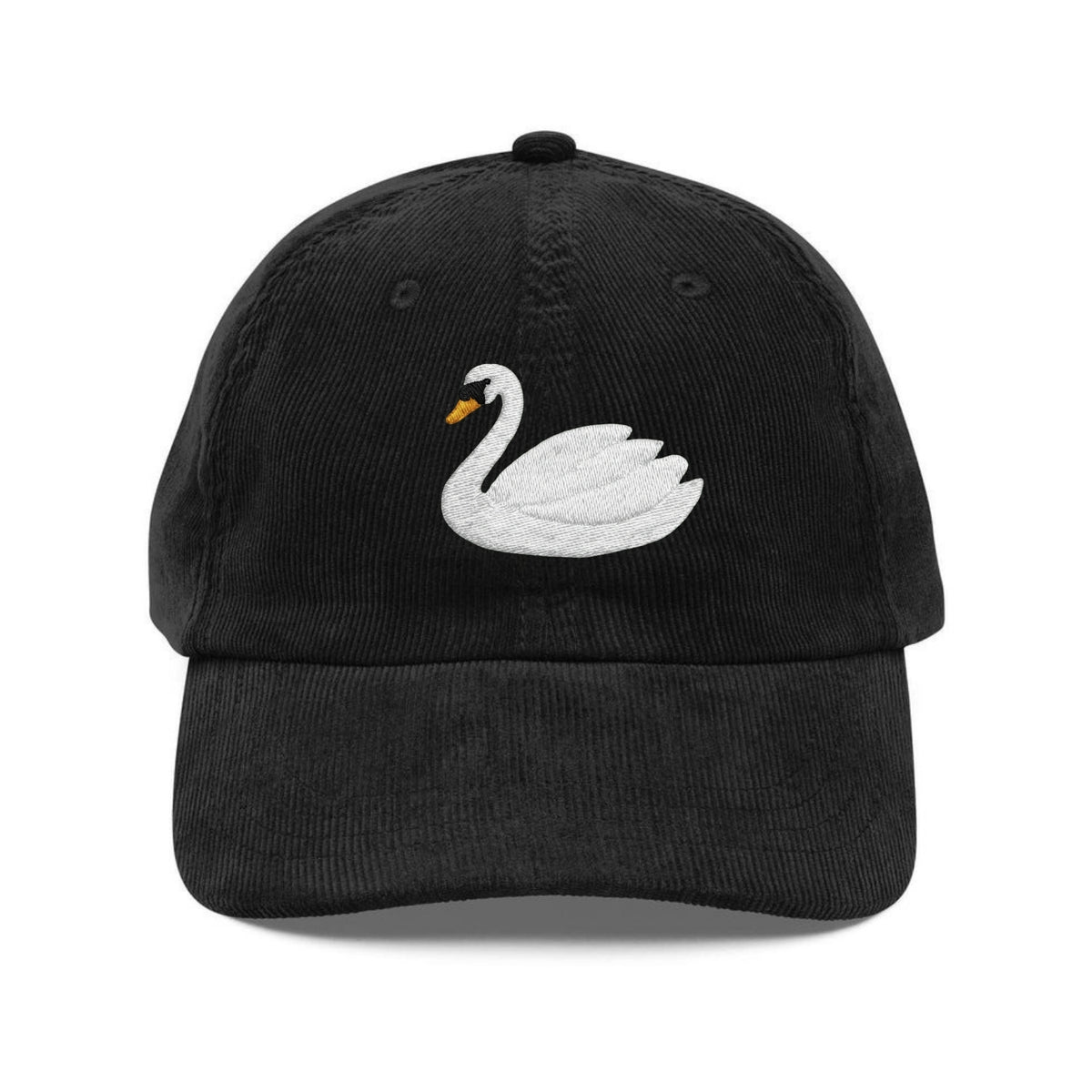 Custom Embroidered White Swan Hat