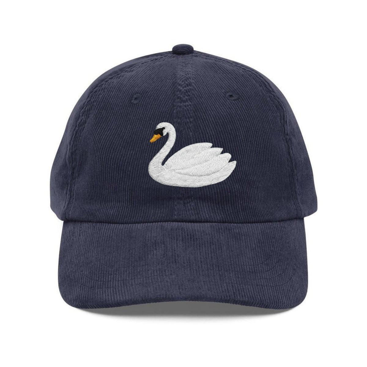 Custom Embroidered White Swan Hat