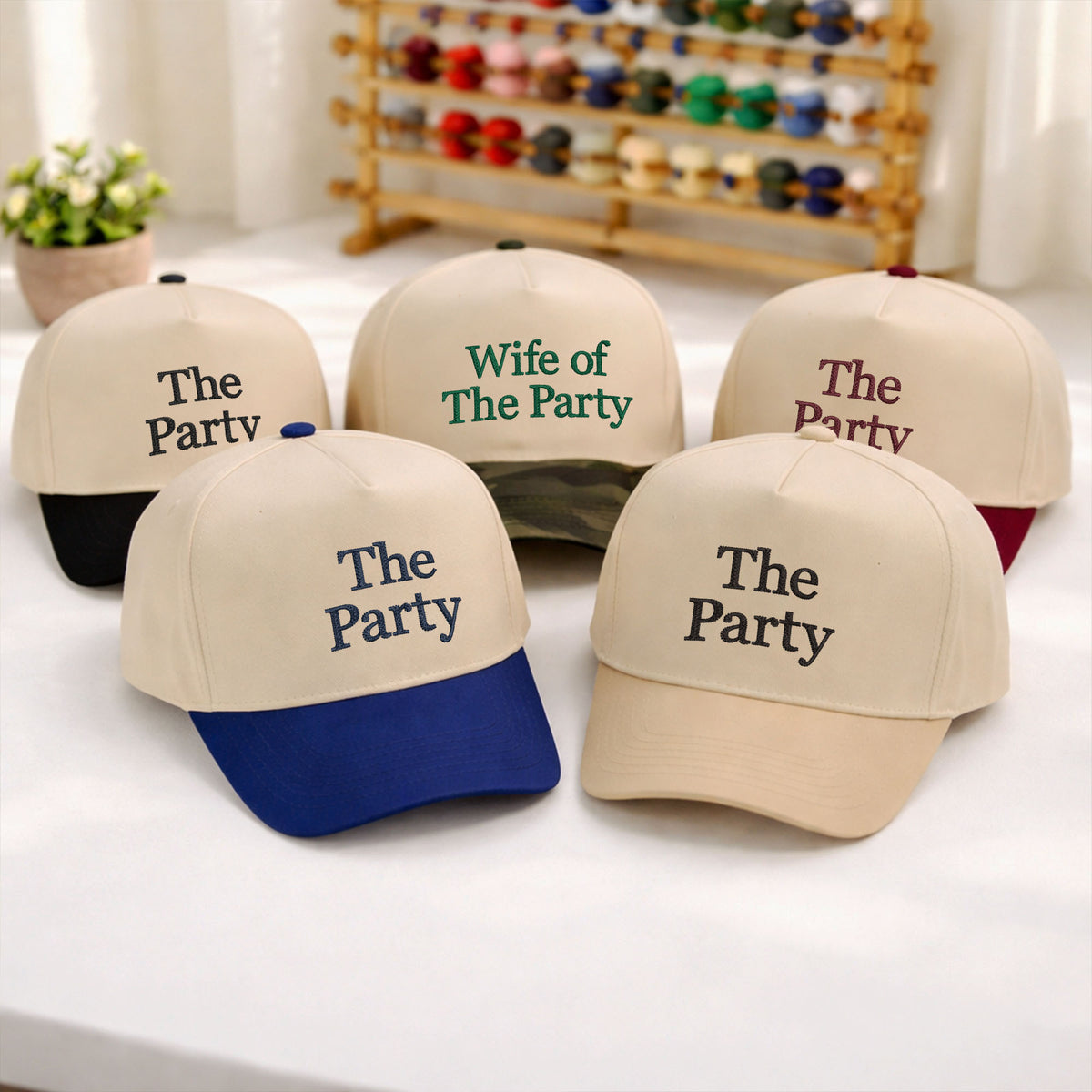 Custom Embroidered Wife of The Party Snapback Hat