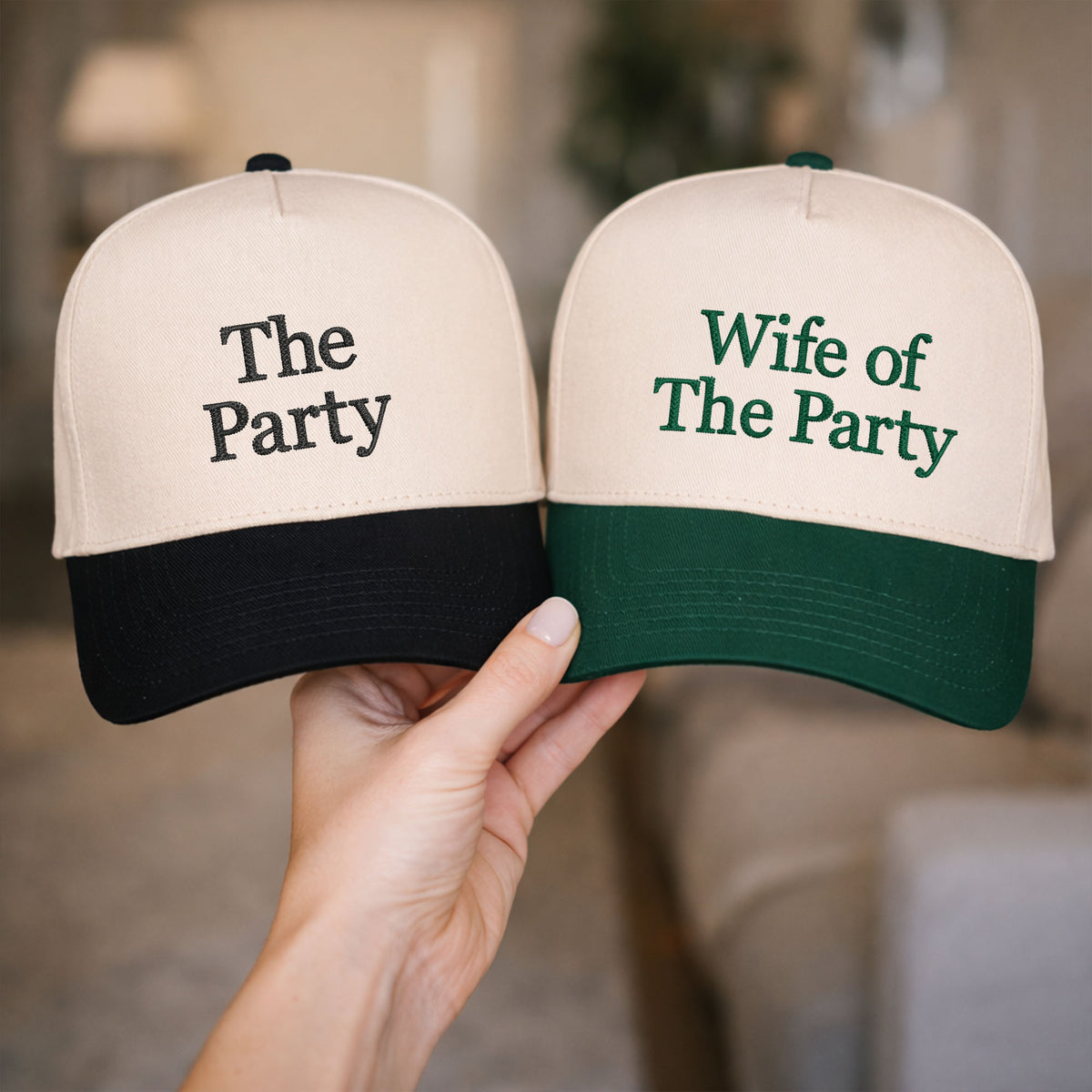 Custom Embroidered Wife of The Party Snapback Hat