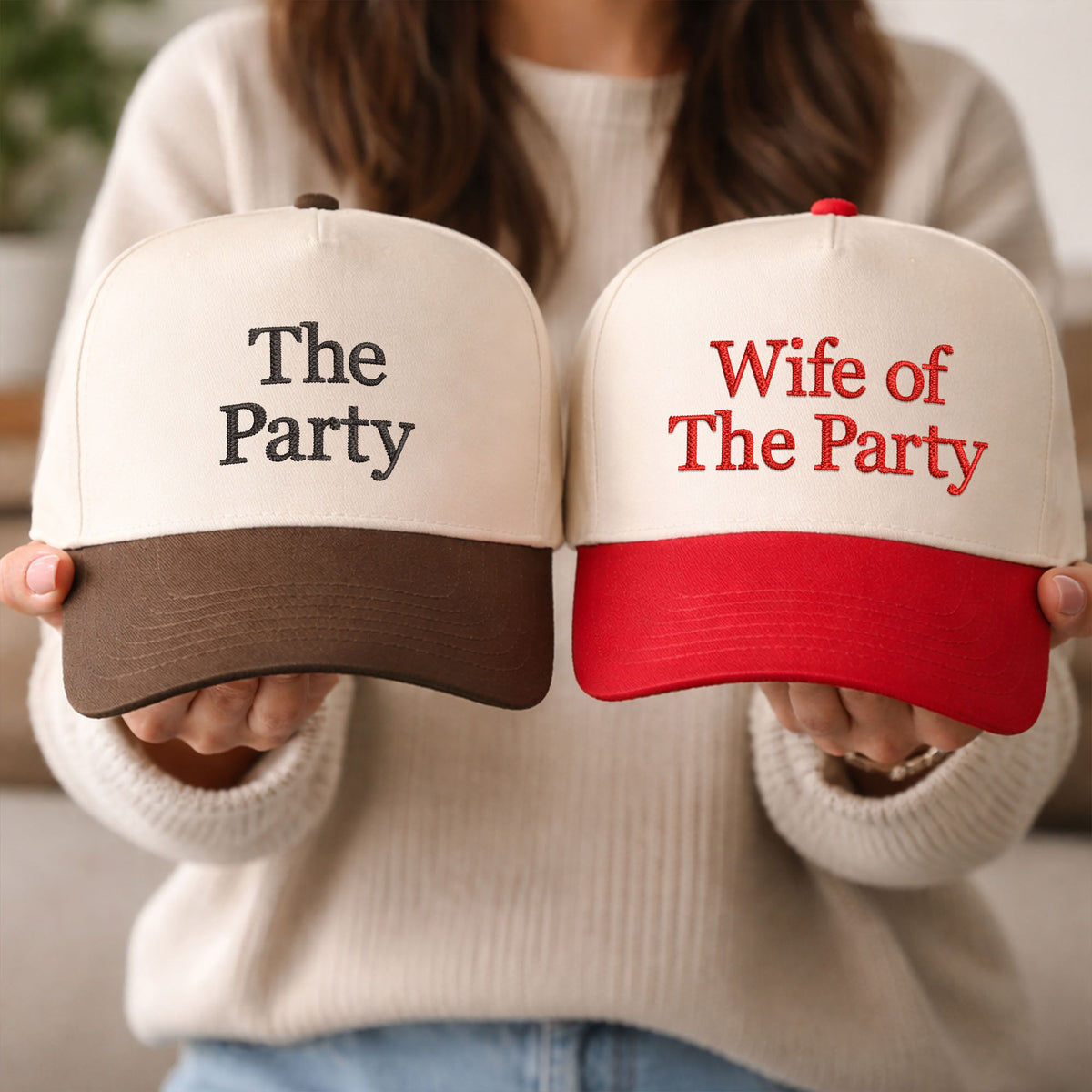 Custom Embroidered Wife of The Party Snapback Hat