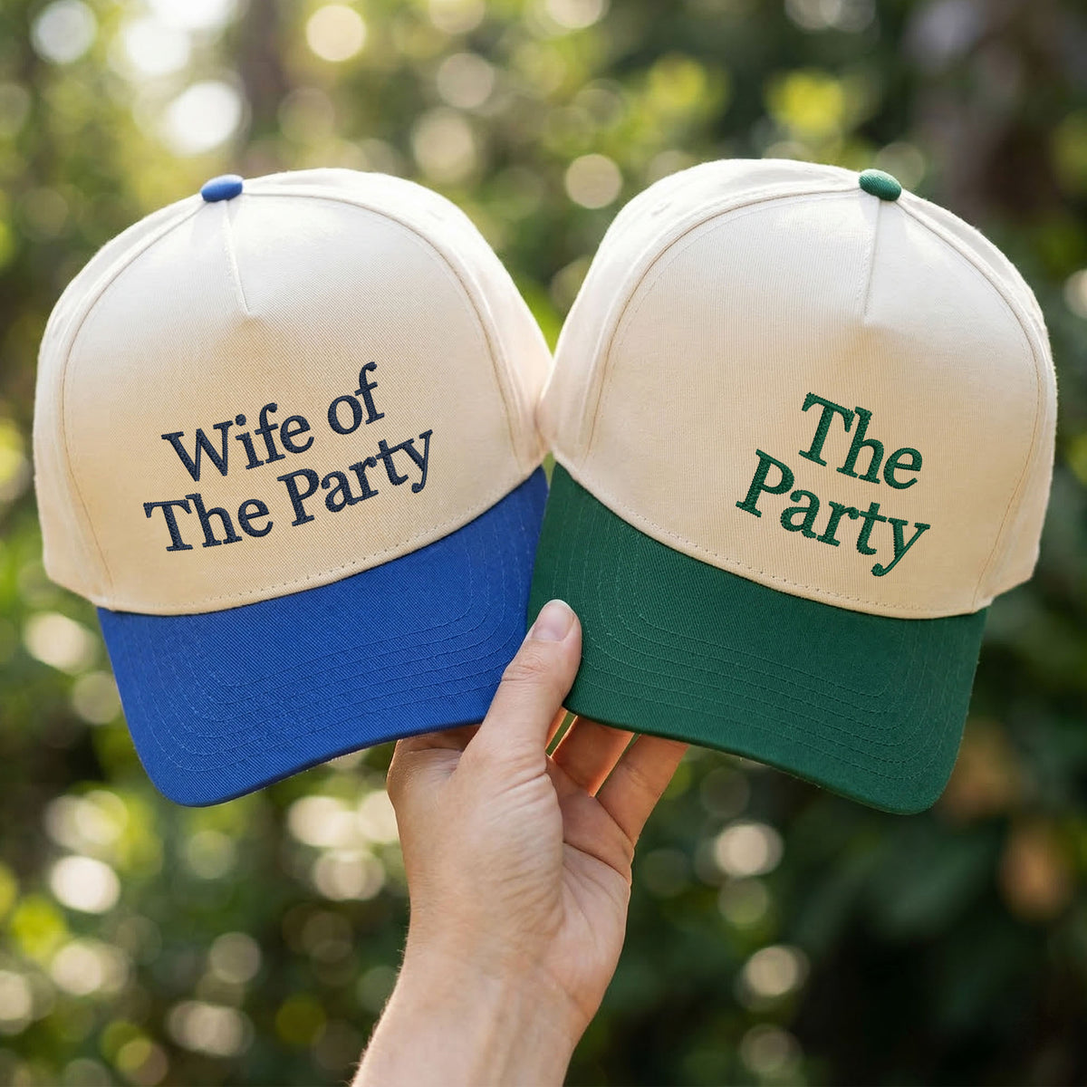 Custom Embroidered Wife of The Party Snapback Hat