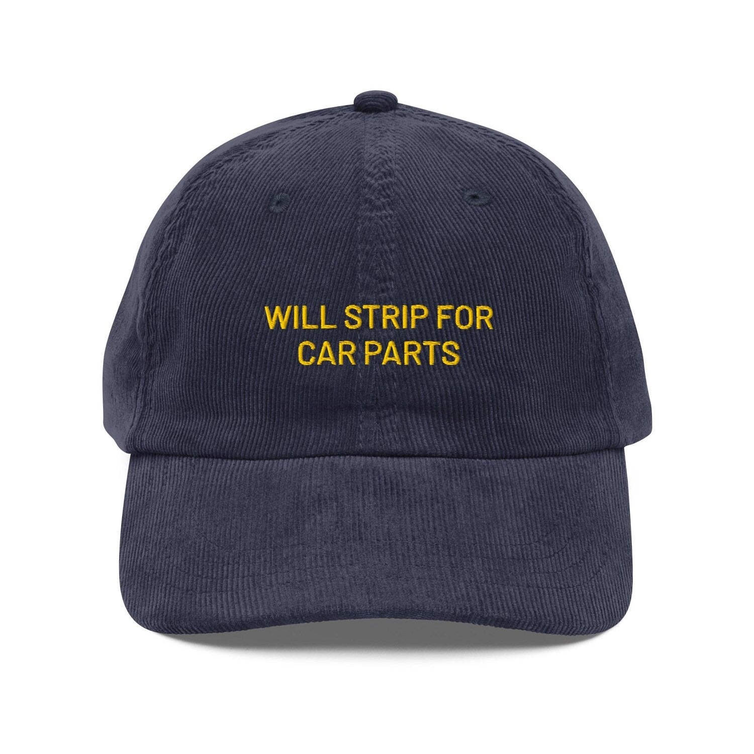 Custom Embroidered Will Strip for Car Parts Hat