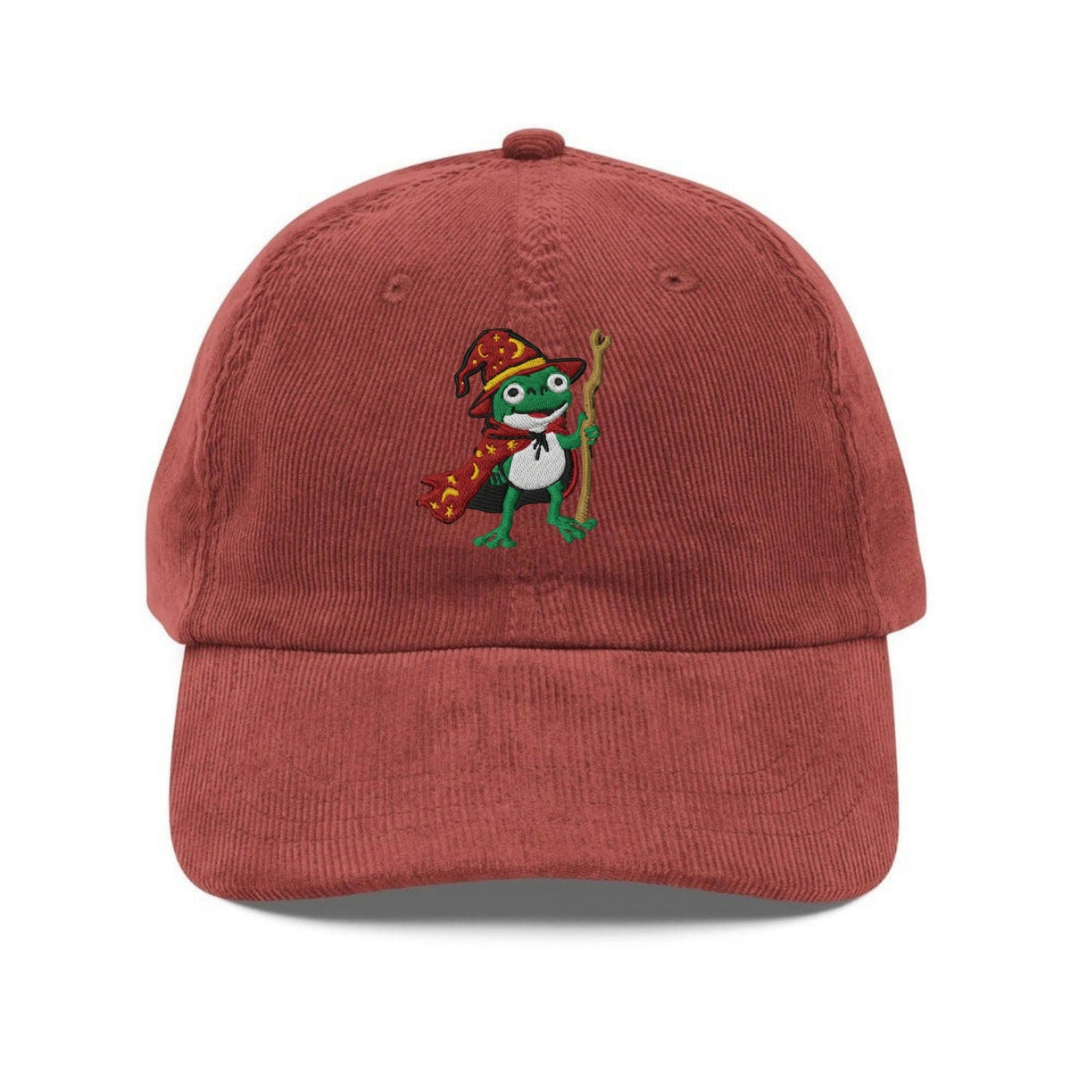 Custom Embroidered Wizard Frog Hat - Frog Meme Magic