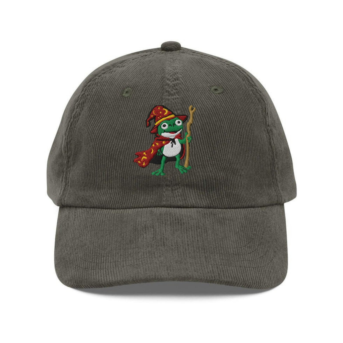 Custom Embroidered Wizard Frog Hat - Frog Meme Magic
