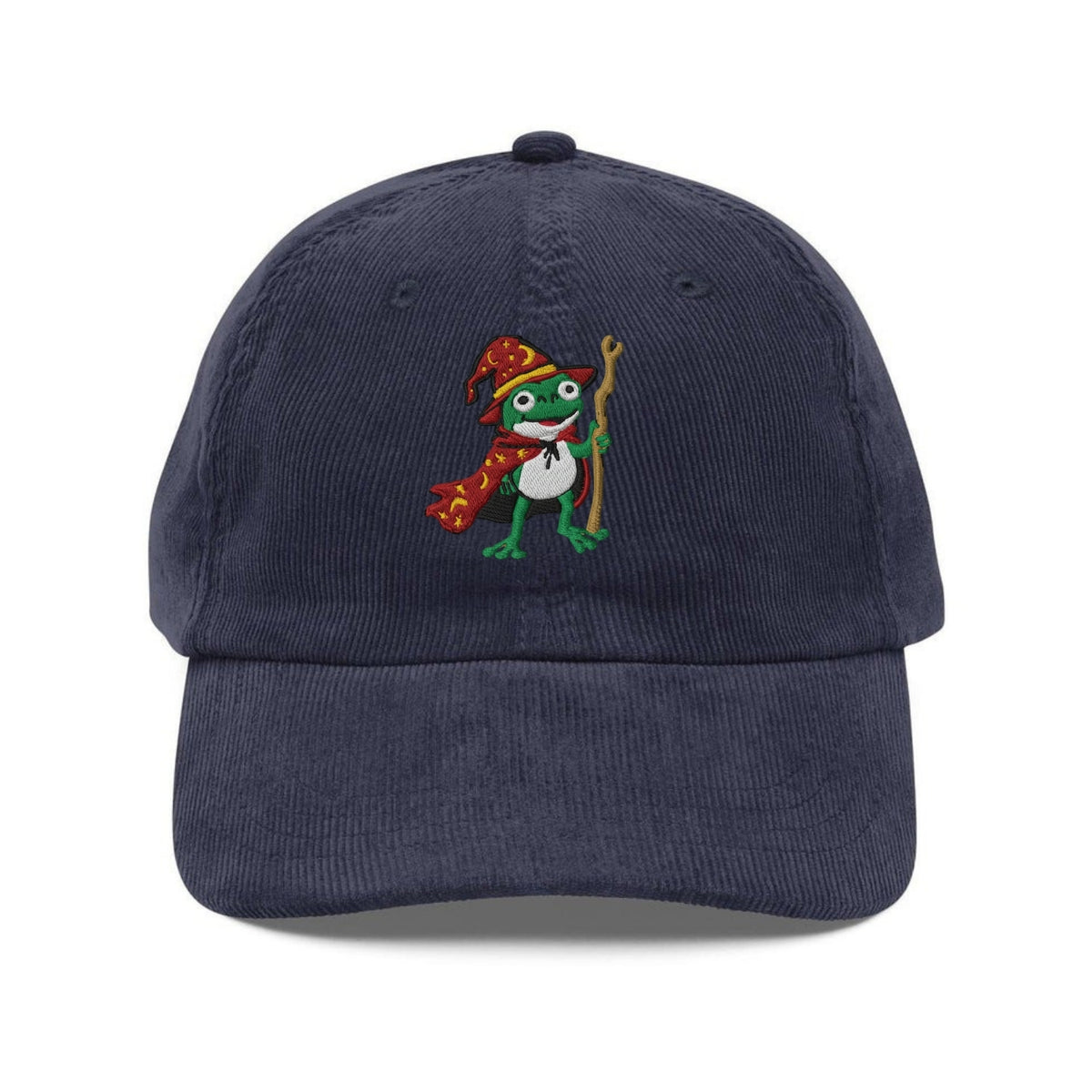 Custom Embroidered Wizard Frog Hat - Frog Meme Magic