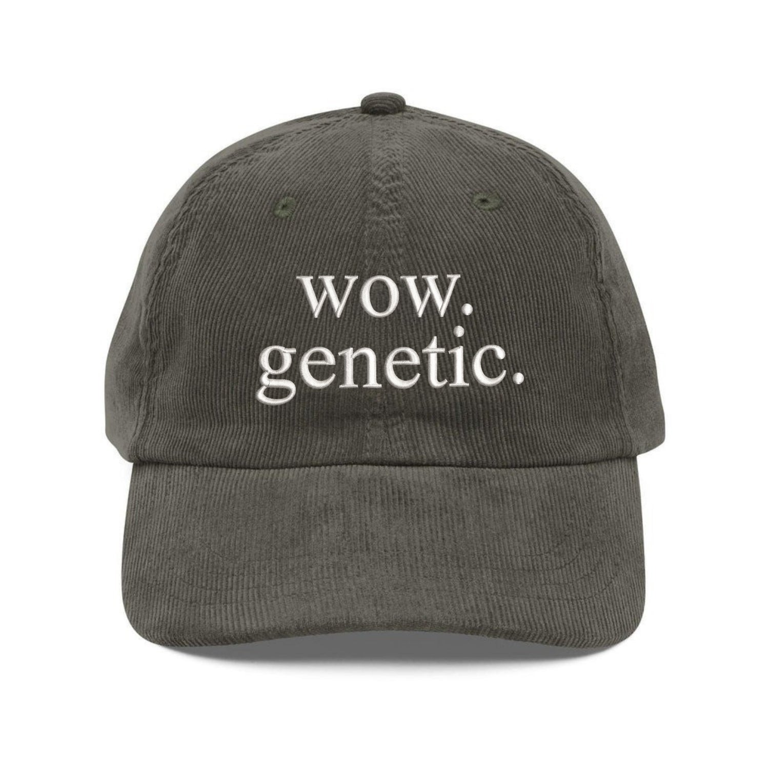 Custom Embroidered Wow Genetic Dad Hat - Hockey Romance Fan Gift