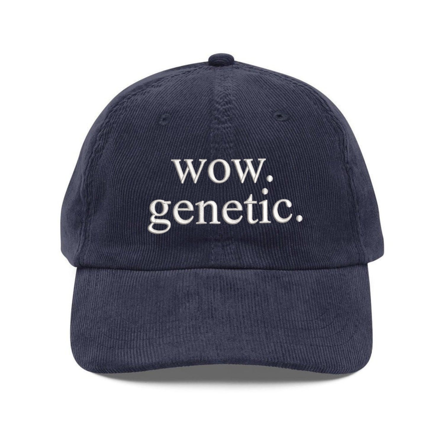 Custom Embroidered Wow Genetic Dad Hat - Hockey Romance Fan Gift