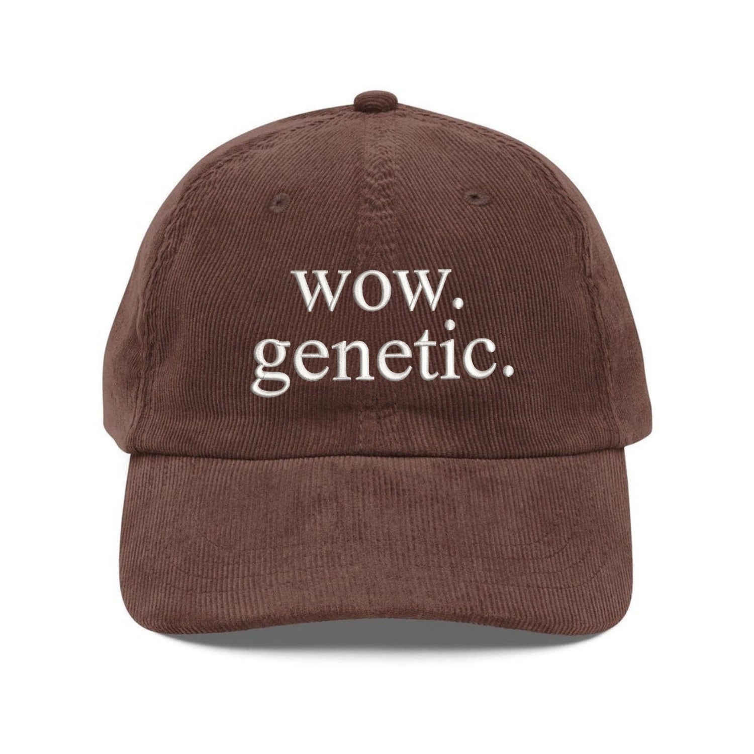 Custom Embroidered Wow Genetic Dad Hat - Hockey Romance Fan Gift
