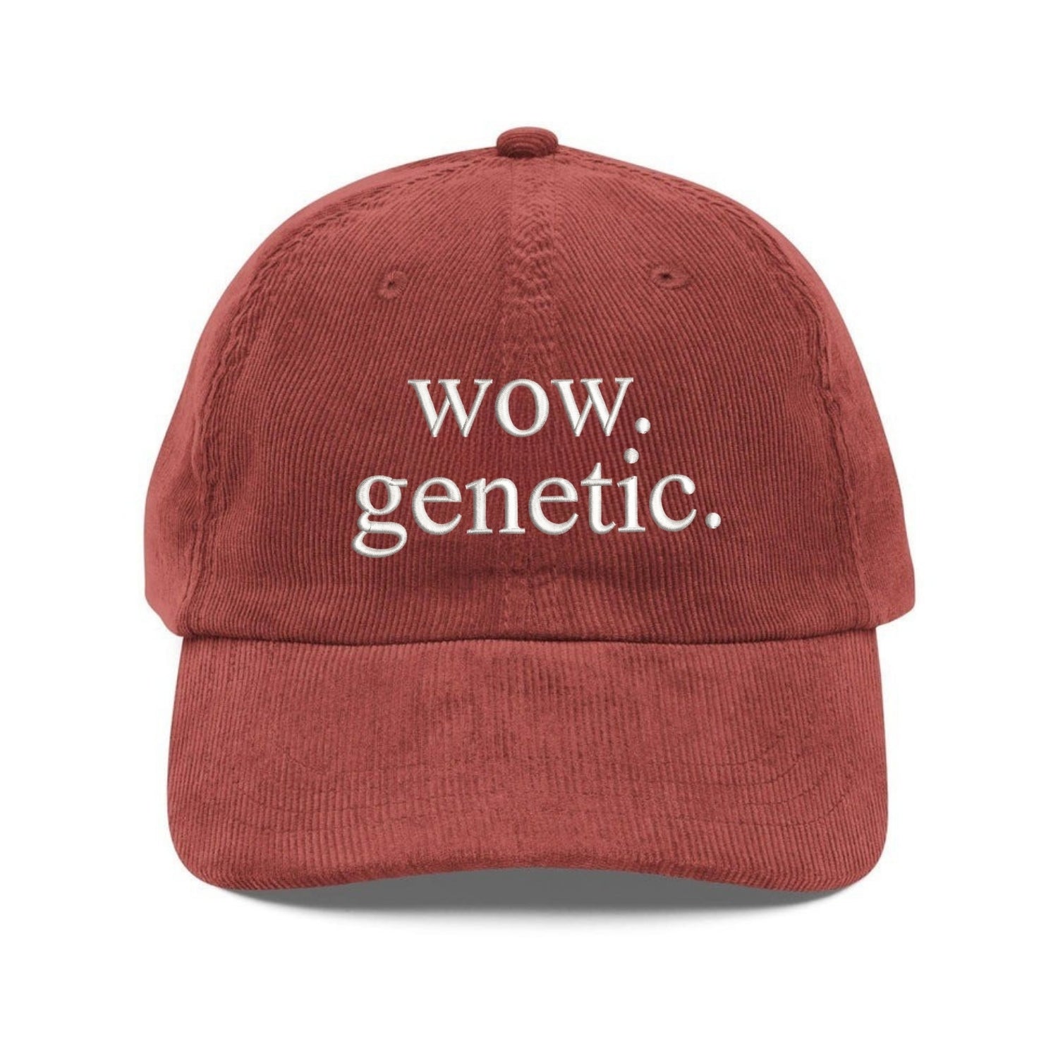 Custom Embroidered Wow Genetic Dad Hat - Hockey Romance Fan Gift