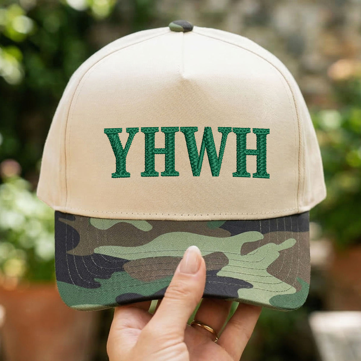 Custom Embroidered YHWH Snapback Hat