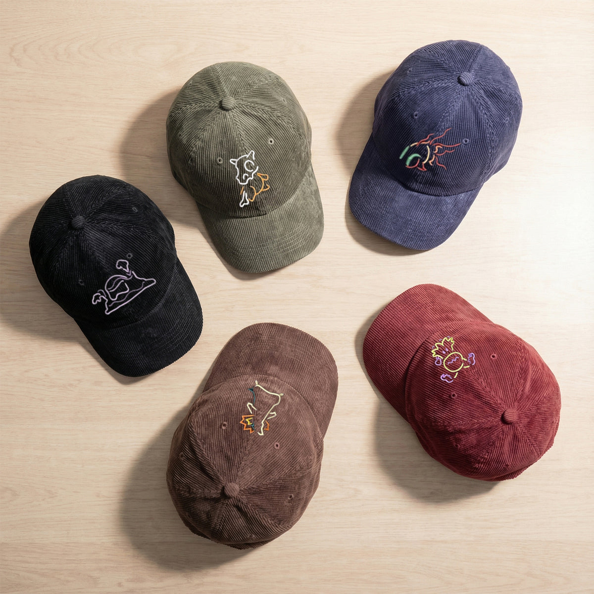 Custom Embroidery Fantasy Creature Hat