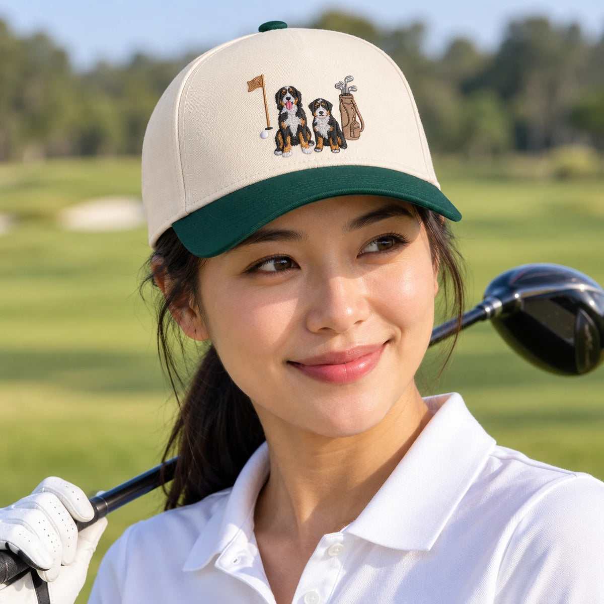 Custom Dog Hat With Photo, Embroidered Golf Snapback