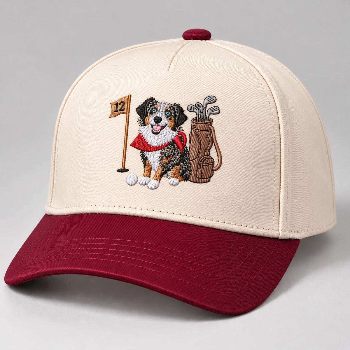 Custom Dog Hat With Photo, Embroidered Golf Snapback