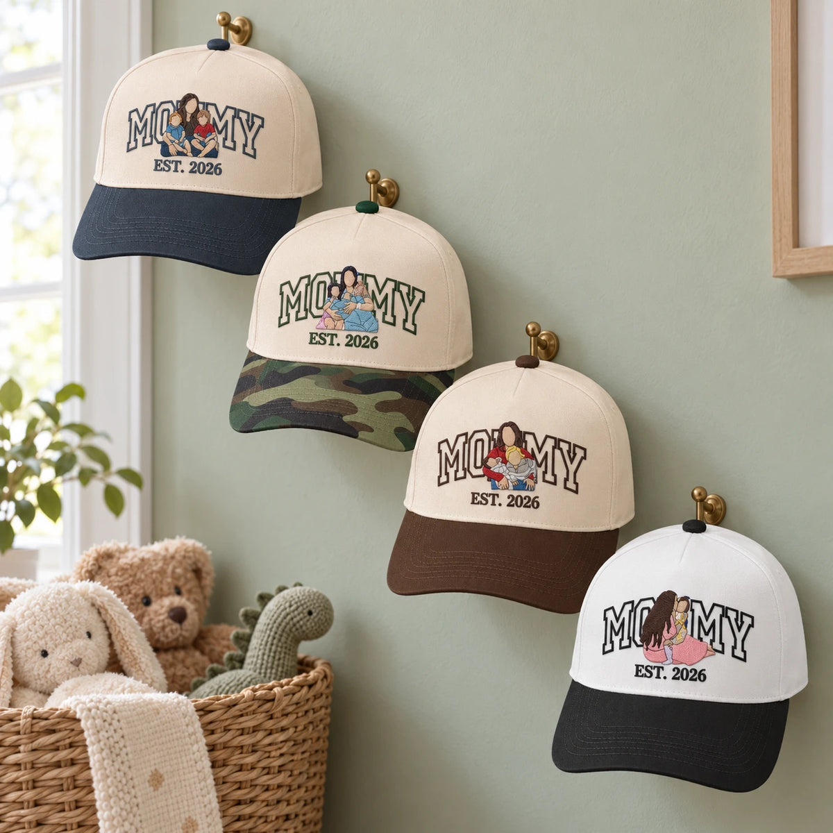 Custom Mommy Hat from Photo, Embroidered Snapback