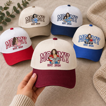 Custom Mommy Hat from Photo, Embroidered Snapback
