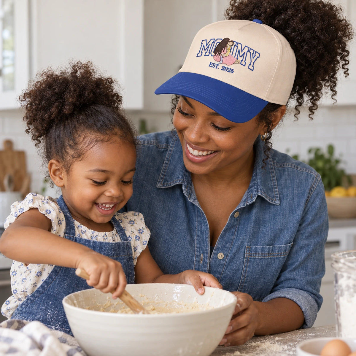 Custom Mommy Hat from Photo, Embroidered Snapback