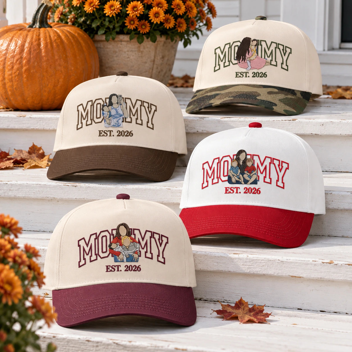 Custom Mommy Hat from Photo, Embroidered Snapback